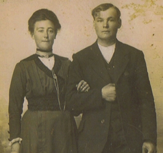 Hermanna de Groot en Pieter de Raaf trouwen 2 mei 1918
